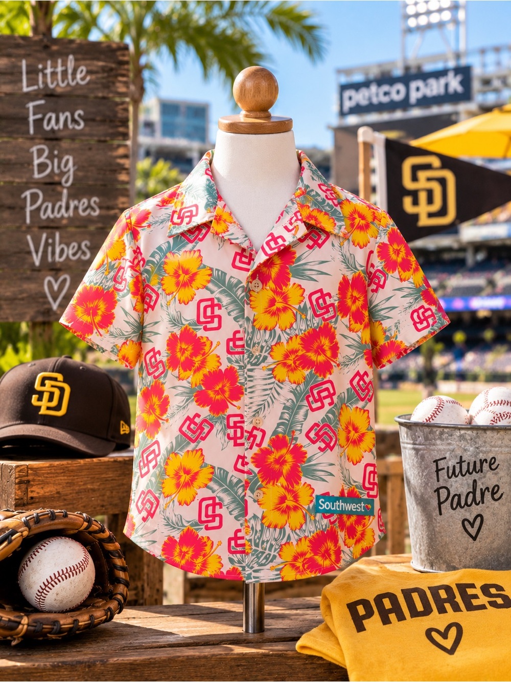 SPECIAL EDITION: SD Padres Floral Kids' Youth L